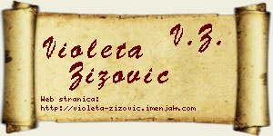 Violeta Žižović vizit kartica